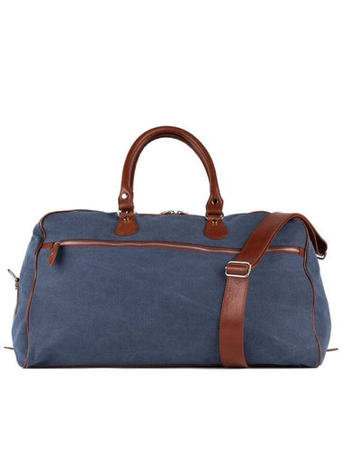 Barba Blue Cotton Canvas Duffel Bag - BARBA - BALAAN 1