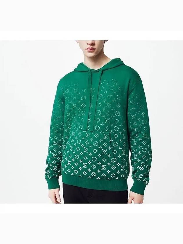 Monogram Gradient Cotton Hoodie Green - LOUIS VUITTON - BALAAN 3