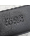 Embossed Numeric Logo Zip Around Long Wallet Black - MAISON MARGIELA - BALAAN 6