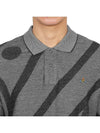 Sphere Embroidery Abstract Logo Cotton Polo Shirt Grey - VIVIENNE WESTWOOD - BALAAN 6