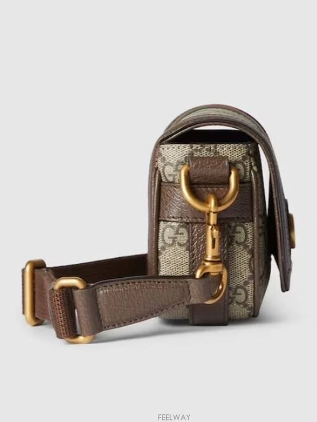 Ophidia Super Mini Shoulder Bag Beige Ebony - GUCCI - BALAAN 6