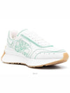 Sprint Runner Low Top Sneakers White Green - ALEXANDER MCQUEEN - BALAAN 3