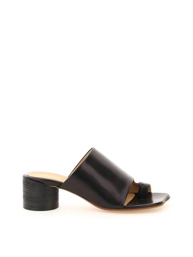 Cyliner Toe Ring Sandal Heels Black - MAISON MARGIELA - BALAAN 1