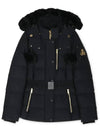 Gold Cambria Down Jacket Black Shearling Black - MOOSE KNUCKLES - BALAAN 4