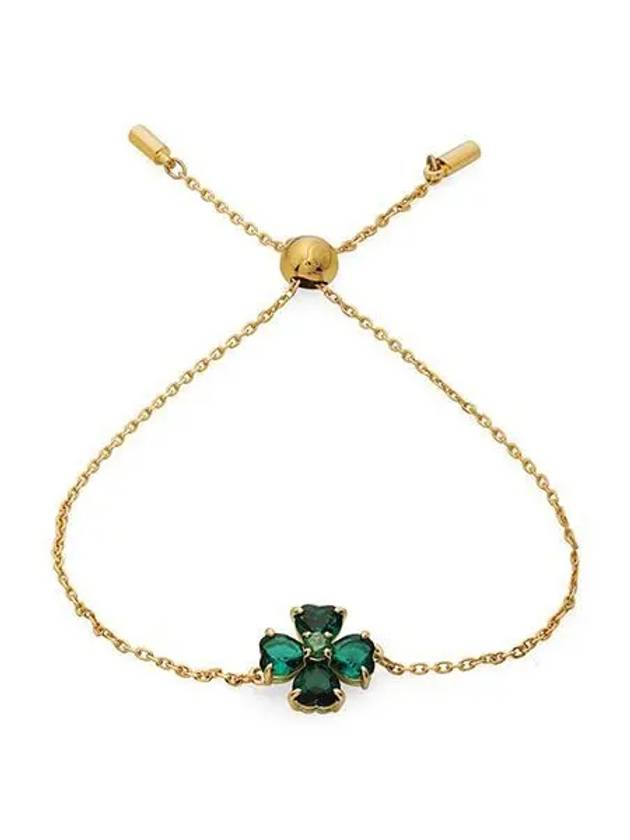 Idyllia Clover Charm Bracelet Gold Green - SWAROVSKI - BALAAN 2