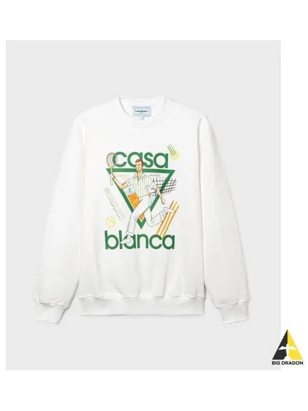 M Le JEU printed unisex sweatshirt OFFWHITE OFF white - CASABLANCA - BALAAN 1