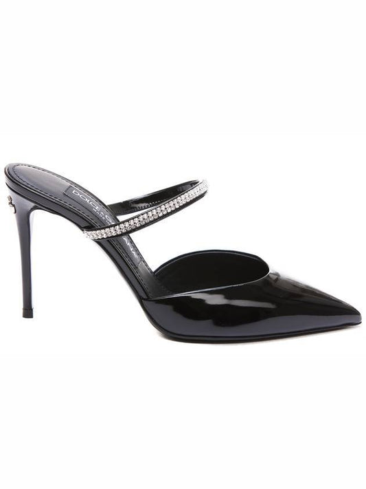 Crystal Mule Heel Black - DOLCE&GABBANA - BALAAN 1