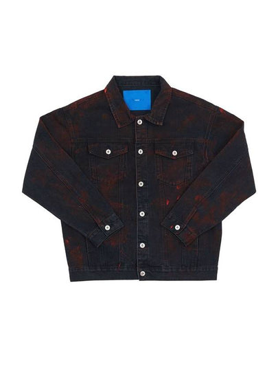 Red Painting Denim Jacket Black - NBNC - BALAAN 2