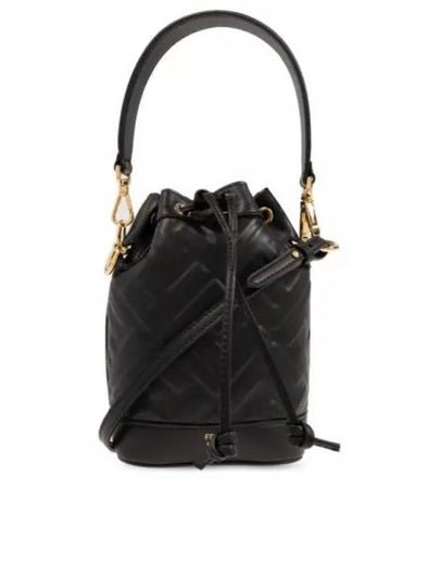 Mon Tresor FF Motif Leather Mini Bag Black - FENDI - BALAAN 2