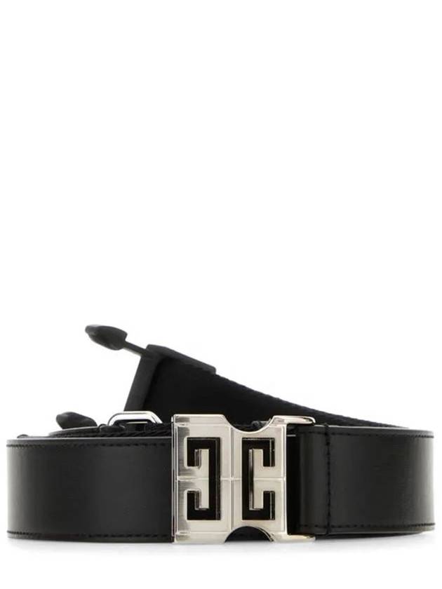 4G Logo Buckle Reversible Leather Belt Black - GIVENCHY - BALAAN 2