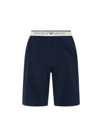 UNDERWEAR Men s Logo Banding Easy Lounge Shorts Marine - EMPORIO ARMANI - BALAAN 1