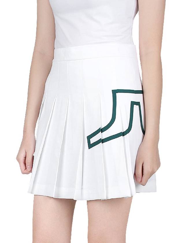 Women's Naomi Pleated Skirt White - J.LINDEBERG - BALAAN 5