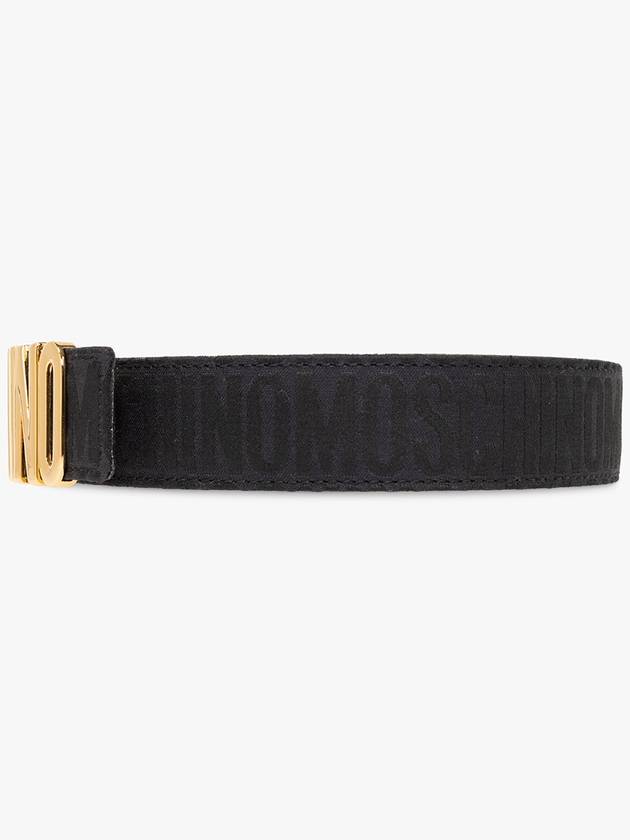 logo buckle leather belt A80018268 - MOSCHINO - BALAAN 4