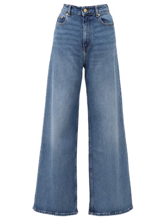 straight denim pants - GANNI - BALAAN 1