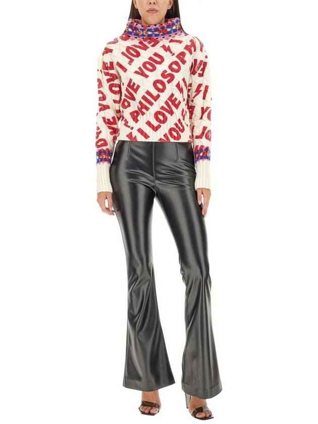 Philosophy Di Lorenzo Serafini Faux Leather Pants - PHILOSOPHY DI LORENZO SERAFINI - BALAAN 2