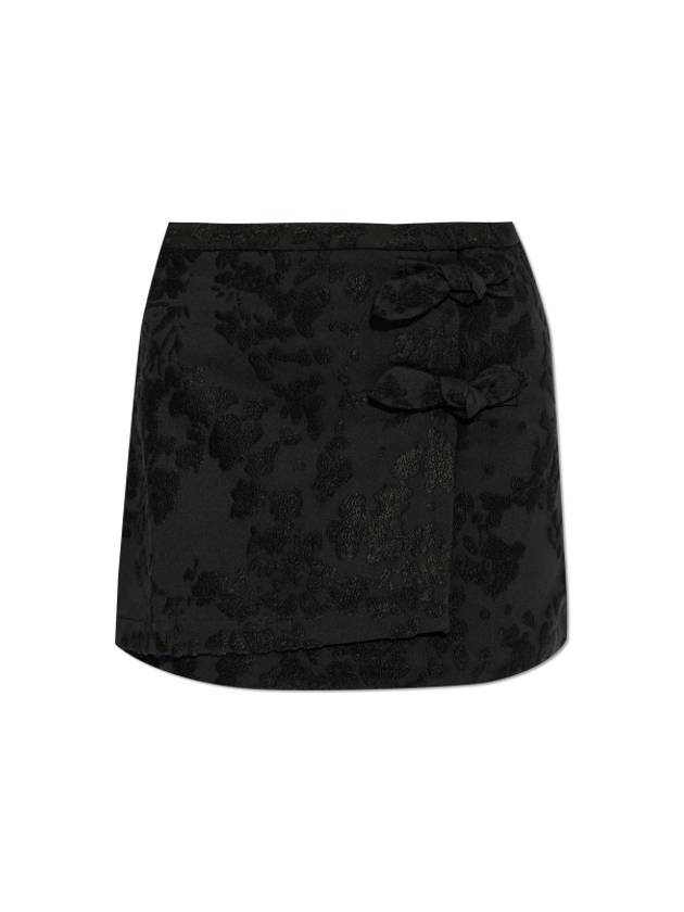 Acrylic Blend A-Line Skirt Black - GANNI - BALAAN 2