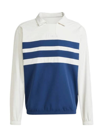 Training Stripe Long Sleeve T-Shirt Blue White - ADIDAS - BALAAN 1