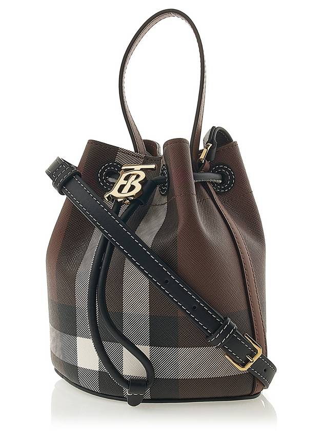 TB Mini Bucket Bag Dark Birch Brown - BURBERRY - BALAAN 3