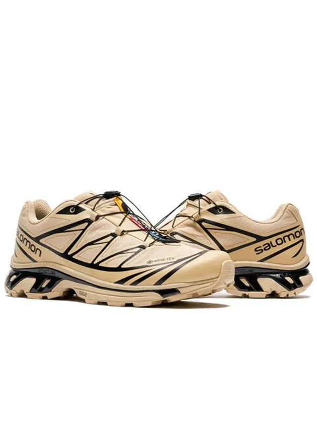 XT 6 Gore-Tex Low-Top Sneakers Black Beige - SALOMON - BALAAN 4