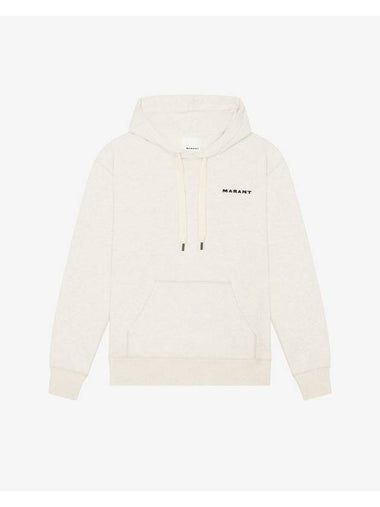 Marcello Embroidered Logo Hoodie Ecru - ISABEL MARANT - BALAAN 1