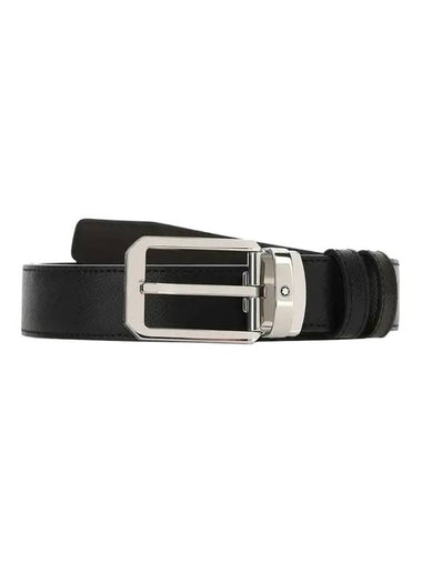 Reversible Leather Belt Black Brown - MONTBLANC - BALAAN 1