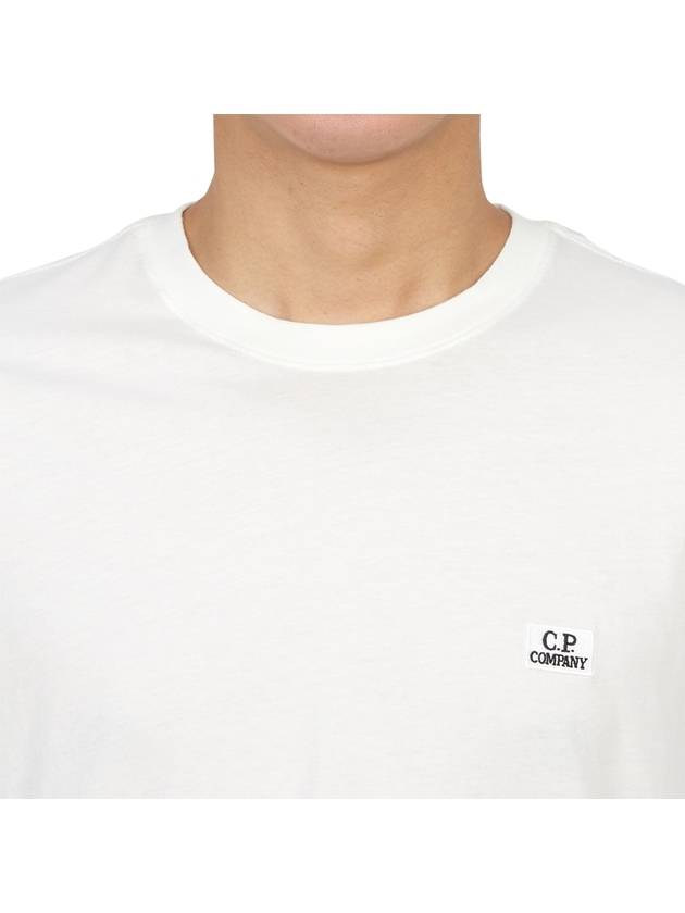 Logo Short Sleeve T-Shirt White - CP COMPANY - BALAAN 6