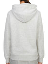 Alpha Logo Print Hoodie Light Grey Melange - J.LINDEBERG - BALAAN 5