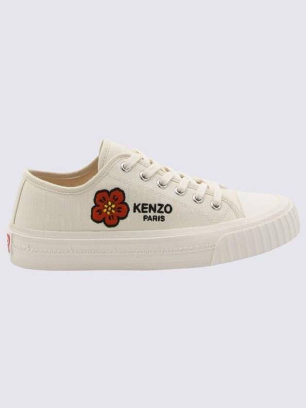 Foxy Canvas Low Top Sneakers White - KENZO - BALAAN 1