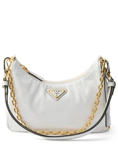 Re-Edition Patent Leather Mini Bag Blanc - PRADA - BALAAN 1