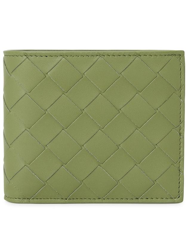 Intrecciato Bifold Half Wallet Light Khaki - BOTTEGA VENETA - BALAAN 2