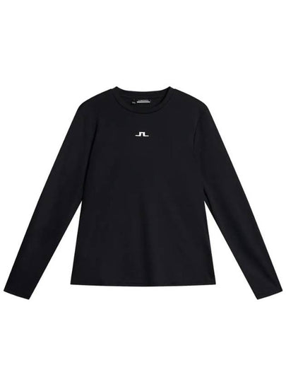 Golf Logo Print Ada Long Sleeve T-Shirt Black - J.LINDEBERG - BALAAN 2