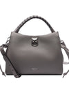 Iris Small Leather Shoulder Bag Light Grey - MULBERRY - BALAAN 3