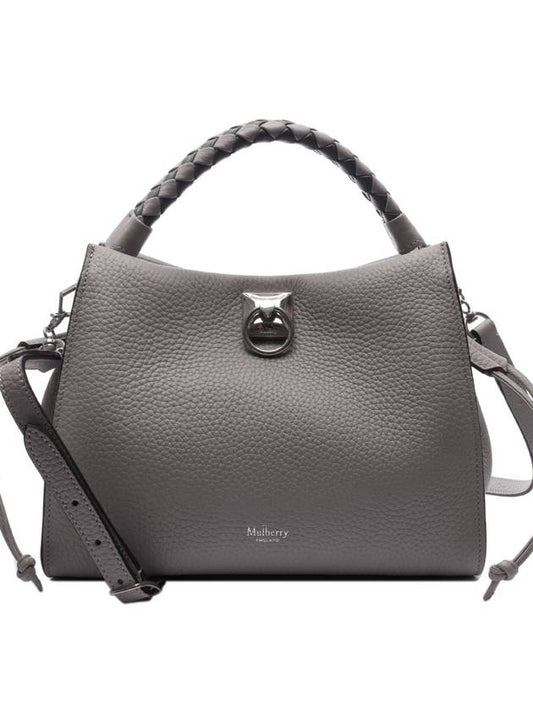 Iris Small Leather Shoulder Bag Light Grey - MULBERRY - BALAAN 2