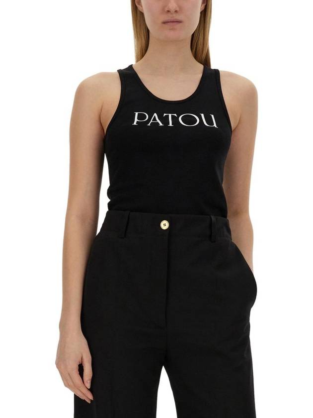 Patou Top With Logo Print - PATOU - BALAAN 4