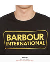 International Essential Large Logo Short Sleeve T-Shirt Black - BARBOUR - BALAAN 6