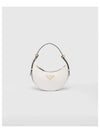 Arqué Leather Mini Shoulder Bag White - PRADA - BALAAN 1