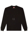 Men's Logo Embroidery Sweatshirt Black - DIESEL - BALAAN 2