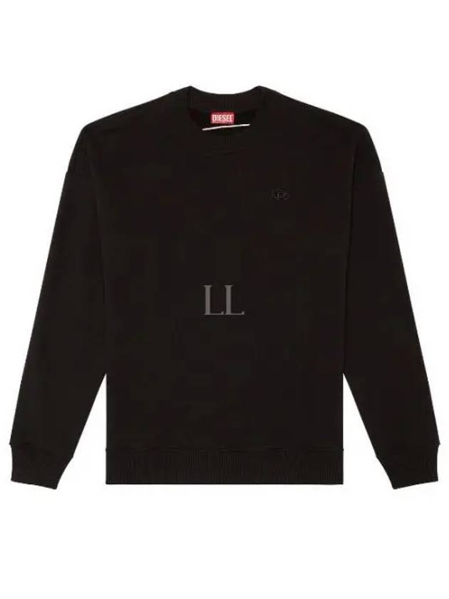 Men's Logo Embroidery Sweatshirt Black - DIESEL - BALAAN 2