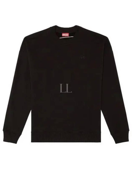 Men's Logo Embroidery Sweatshirt Black - DIESEL - BALAAN 2