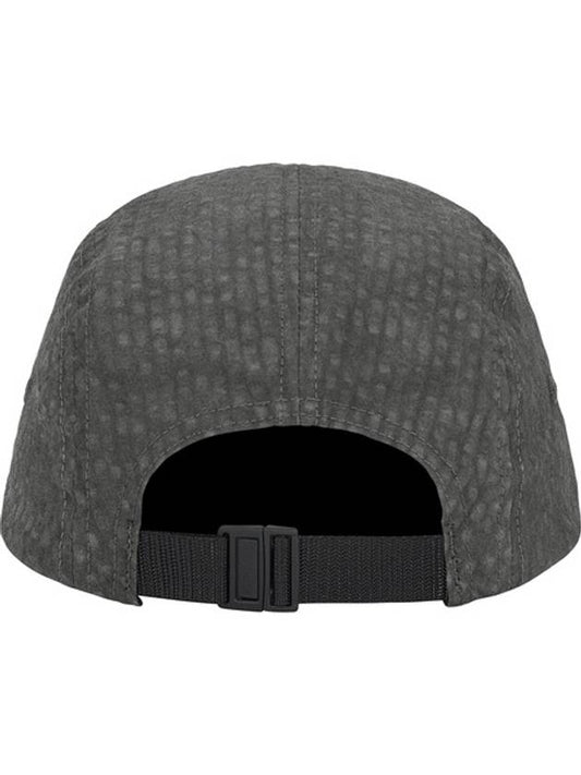 Washed Seersucker Camp Cap Black - SUPREME - BALAAN 2