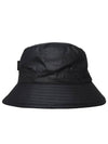 Wax Logo Bucket Hat Black - BARBOUR - BALAAN 4