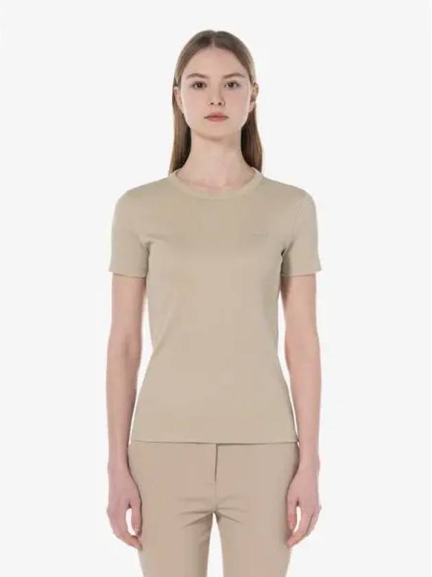 Women s Rib Tissue Slim Fit T Shirt TF553E 54G IXQ Domestic Product GQ2N24030865572 - LACOSTE - BALAAN 1