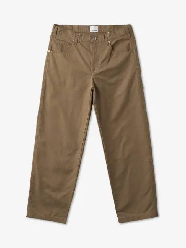 Pablo Cotton Straight Pants Khaki - ISABEL MARANT - BALAAN 2