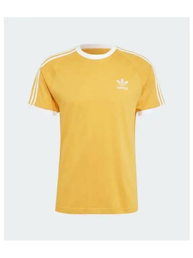 3 Stripe Classic Short Sleeve T-shirt Yellow - ADIDAS - BALAAN 2