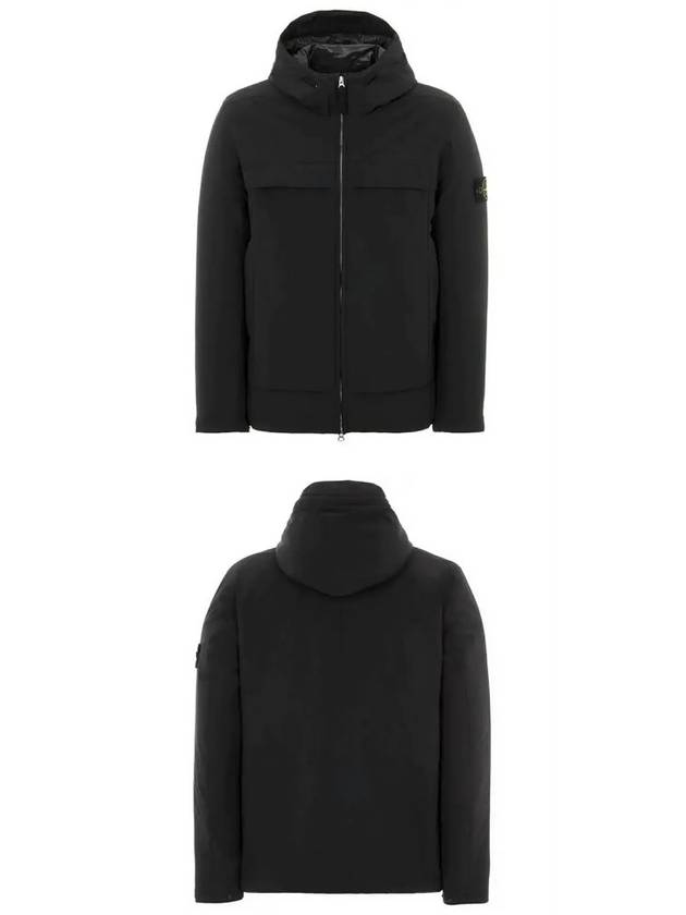 Wappen Patch Loft Soft Shell R Hooded Jacket Black - STONE ISLAND - BALAAN 5