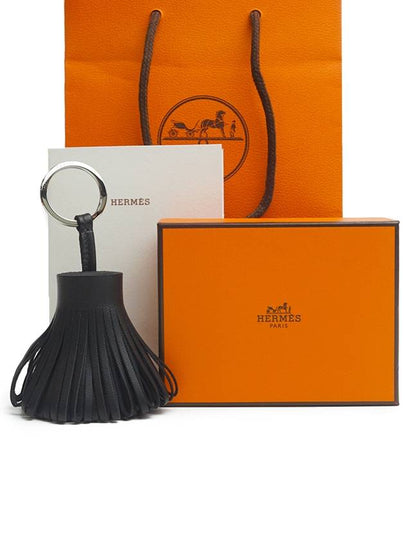 Carmen Palladium Key Holder Noir - HERMES - BALAAN 2