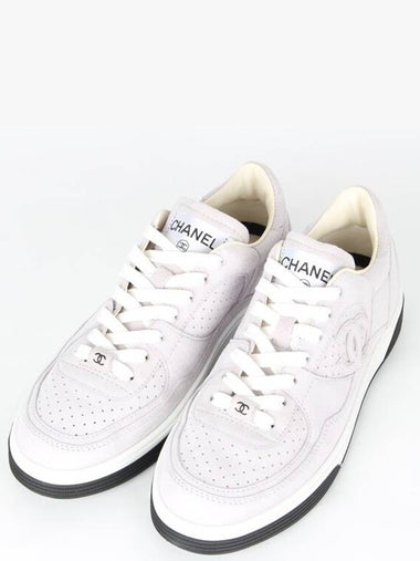 CC logo air force sneakers light purple 36 5 235 - CHANEL - BALAAN 1