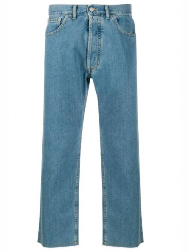 Men's Cropped Straight Pants Blue S50LA0152 - MAISON MARGIELA - BALAAN 1