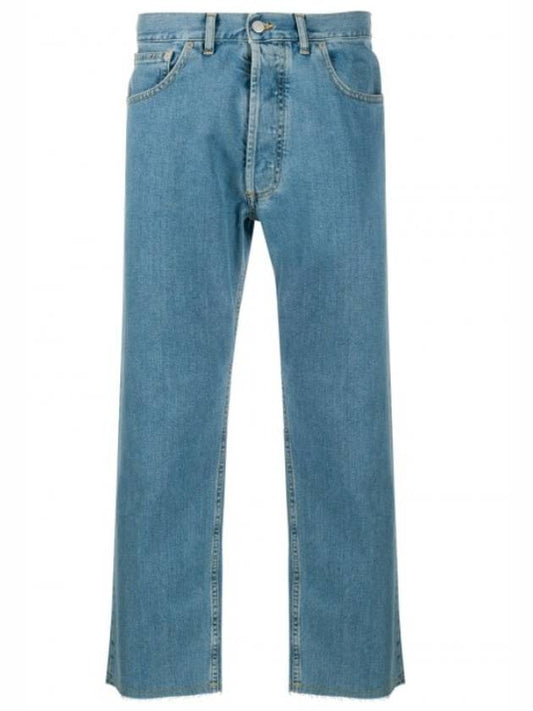 Men's Cropped Straight Pants Blue S50LA0152 - MAISON MARGIELA - BALAAN 1