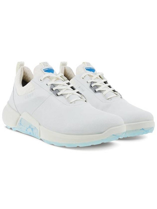 Men's Golf Biome H4 Spikeless White Blue - ECCO - BALAAN 2